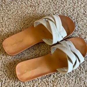 Gray Strappy Sandals